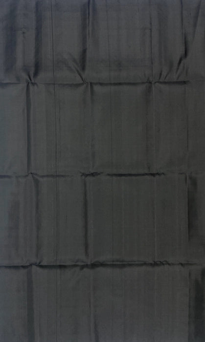Mynah black color body, pallu , blouse pure silk saree