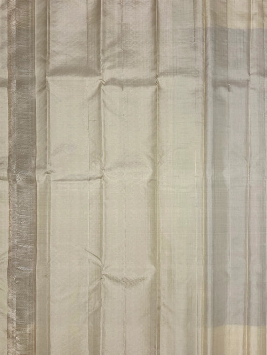 Vezham light lavender color body & sandal color pallu,blouse - Pure silk saree