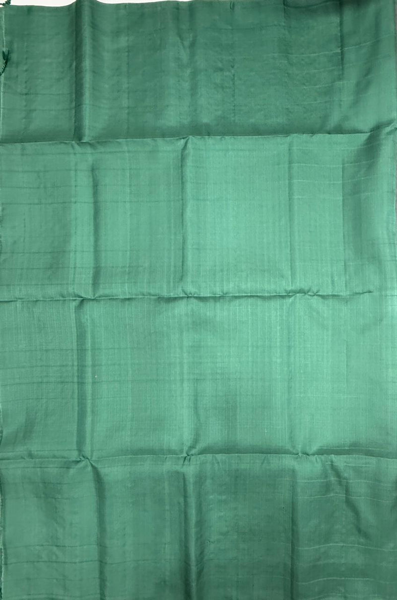 Varunika pastel grey color body & pastel green color pallu,blouse - Pure silk saree