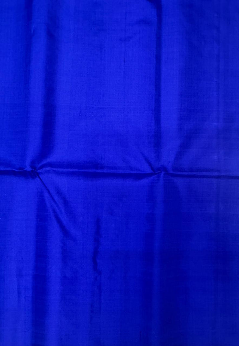 Aazhiya dual blue color body & ink blue color pallu , blouse pure silk saree