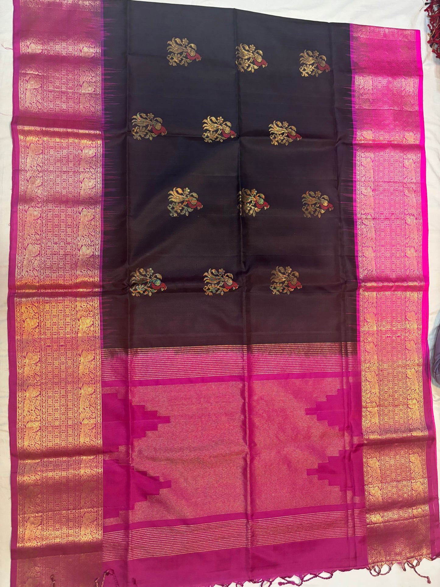 Varnakili handloom softsilk saree - Pure silk saree - 6 colors