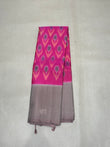 Thannu Pochampally pink softsilk saree - Pure silk saree