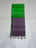 Kanima handloom softsilk saree - Pure silk saree- thread checks in body-AK1119