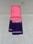 Paruvam pink vaira oosi handloom softsilk saree - Pure silk saree-AK1115
