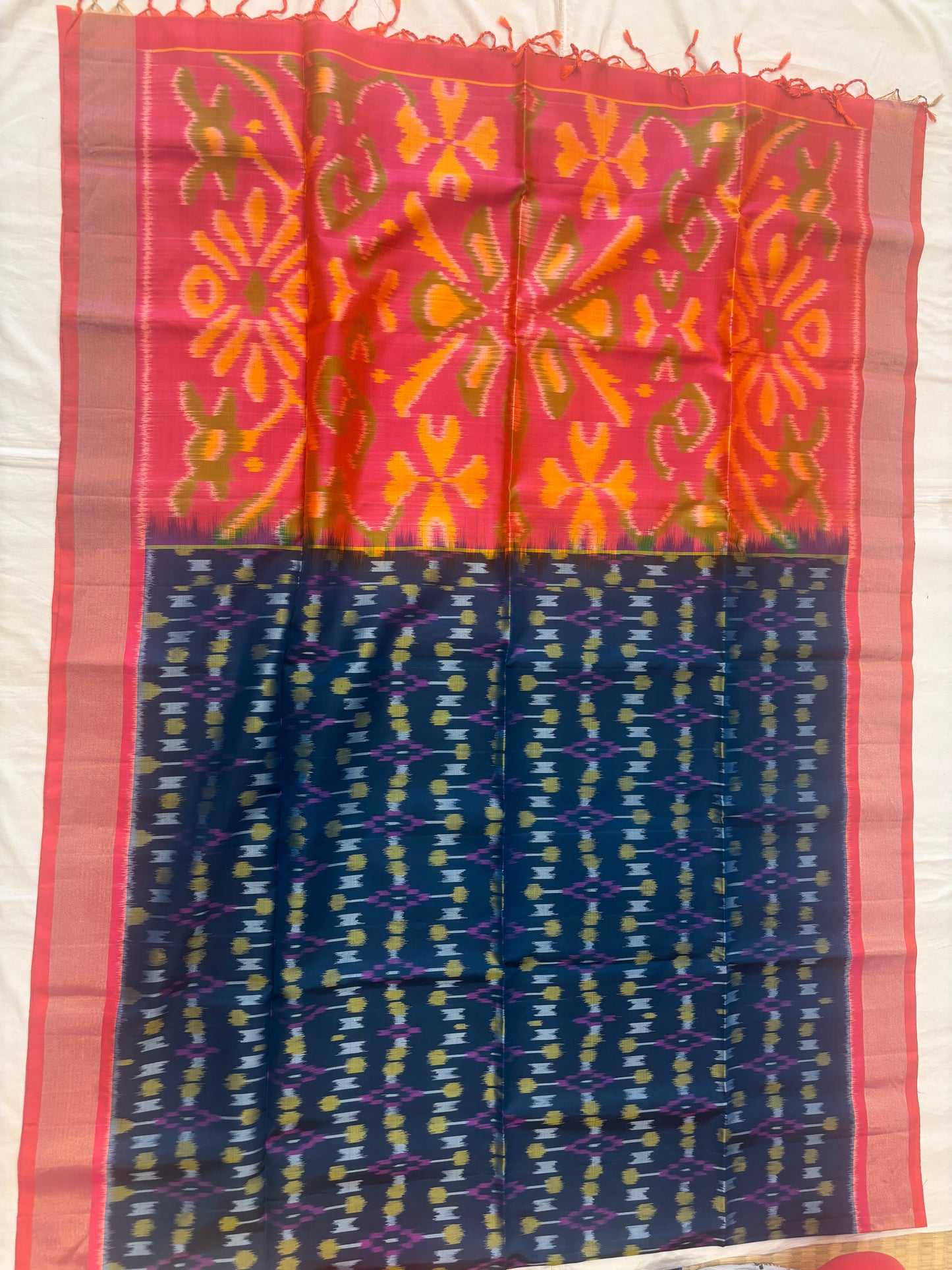 Abinayam handloom Pochampally softsilk saree - Pure silk saree