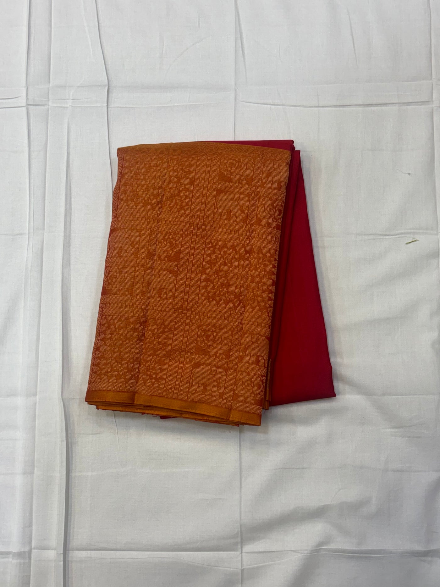 Adora Long border pure mix softsilk saree