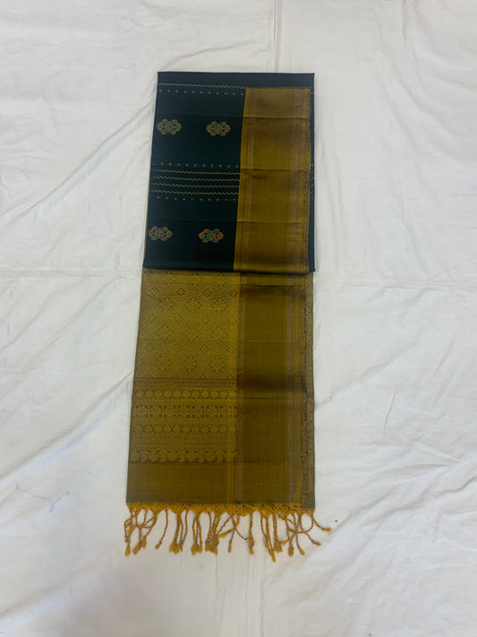Ponni handloom softsilk saree - Pure silk saree-AK1120