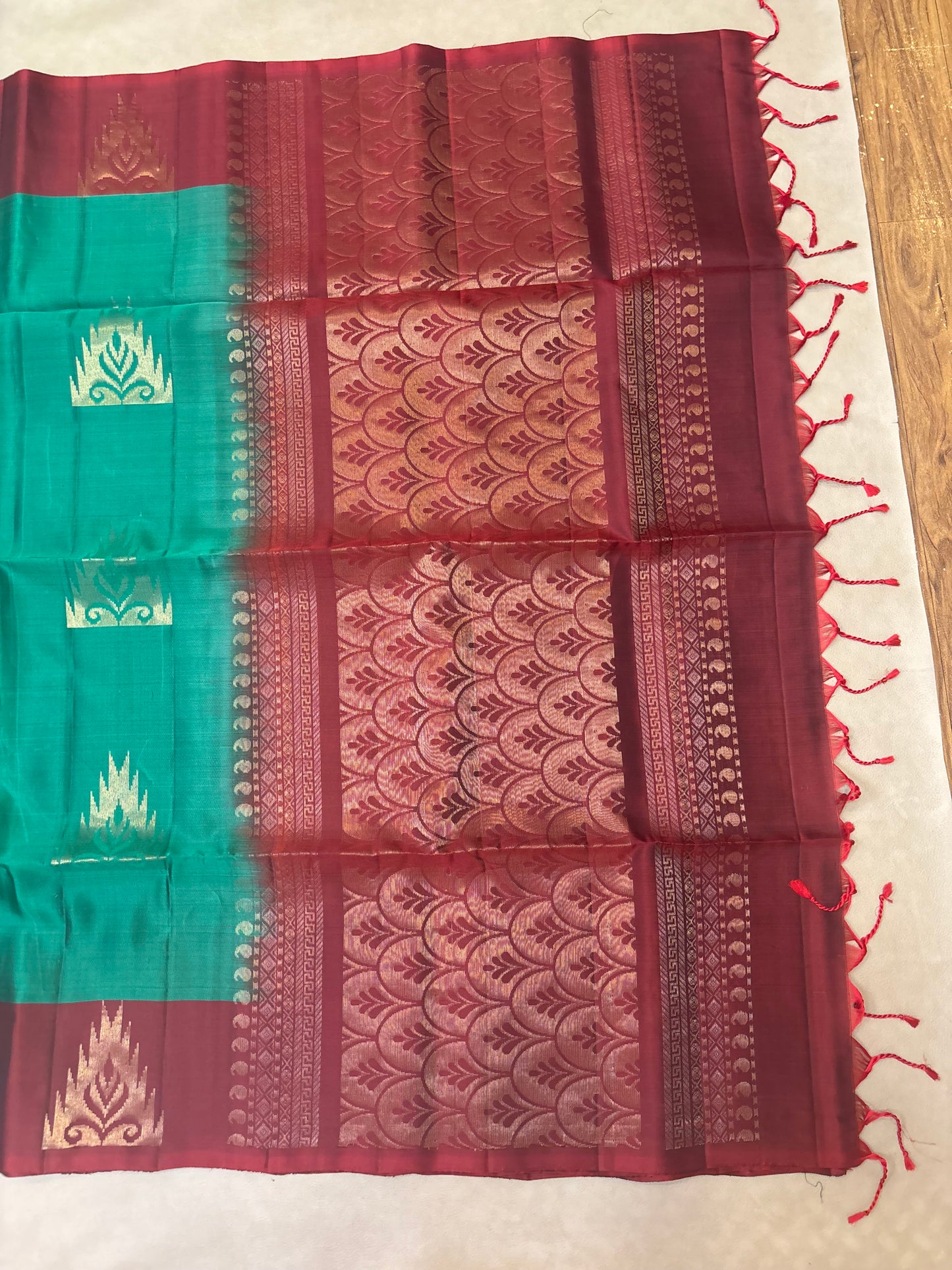 Gopura softsilk saree - Pure silk saree-set7