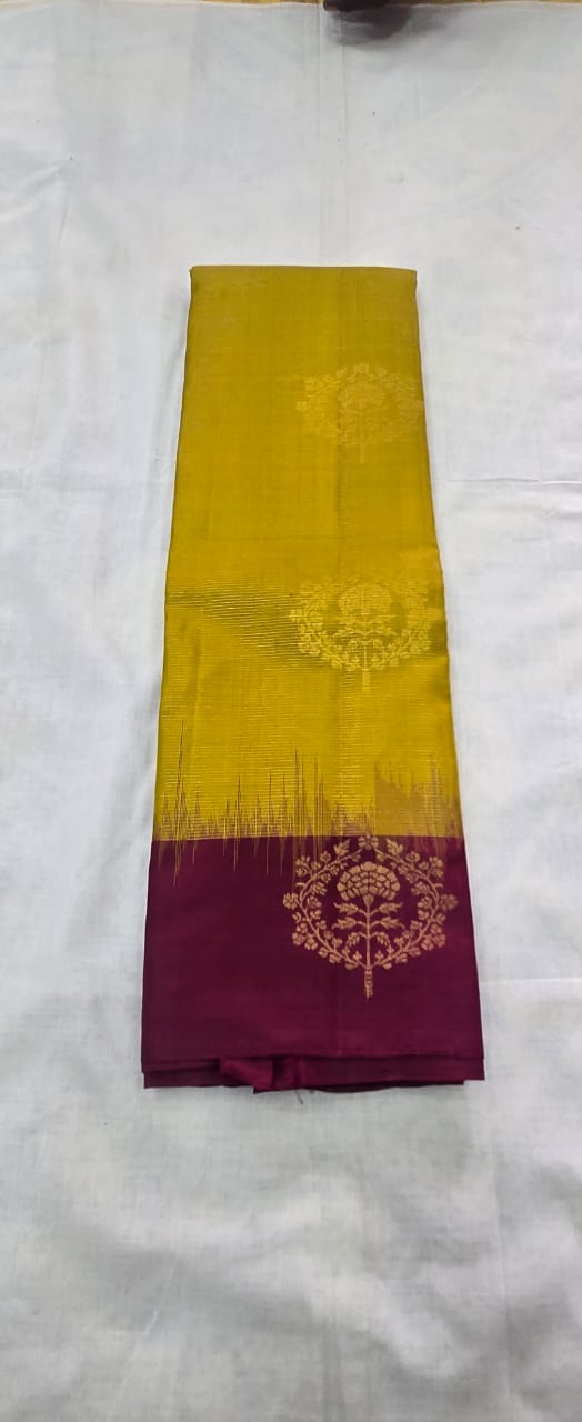 Gauri handloom softsilk saree - Pure silk saree- AK1101