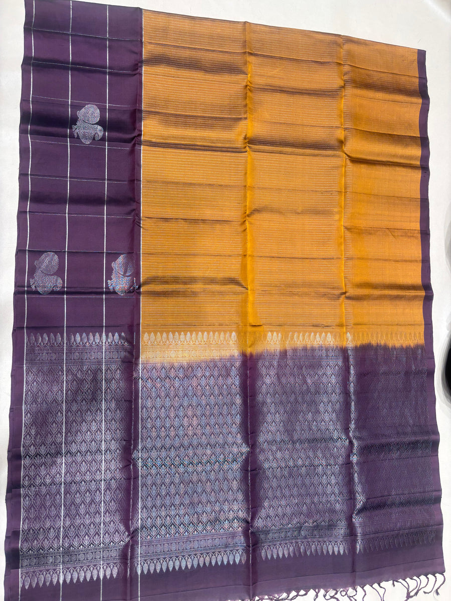 Rishika vaira oosi handloom softsilk saree - Pure silk saree- GA101