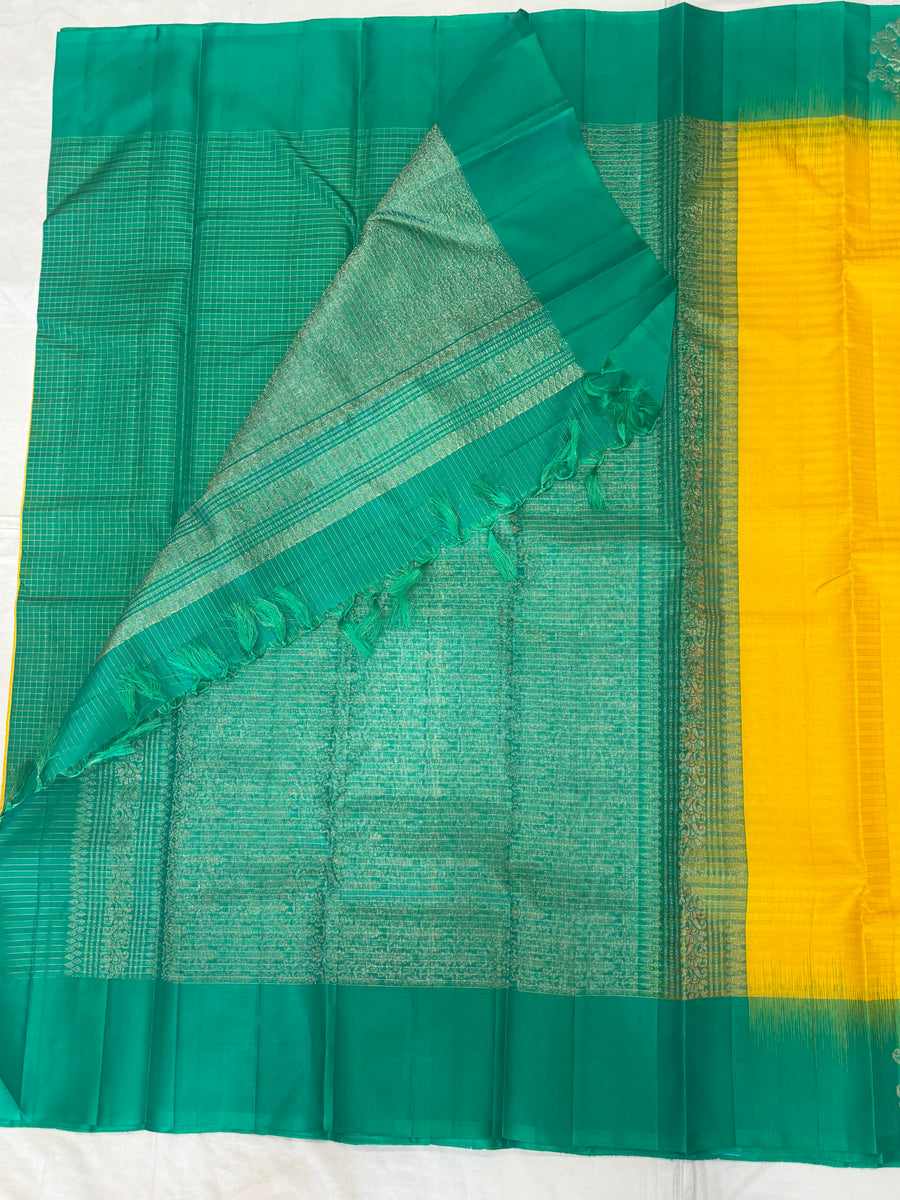 Sharvani handloom softsilk saree - Pure silk saree- GA105