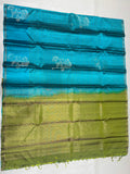 Devika thread checks handloom softsilk saree - Pure silk saree
