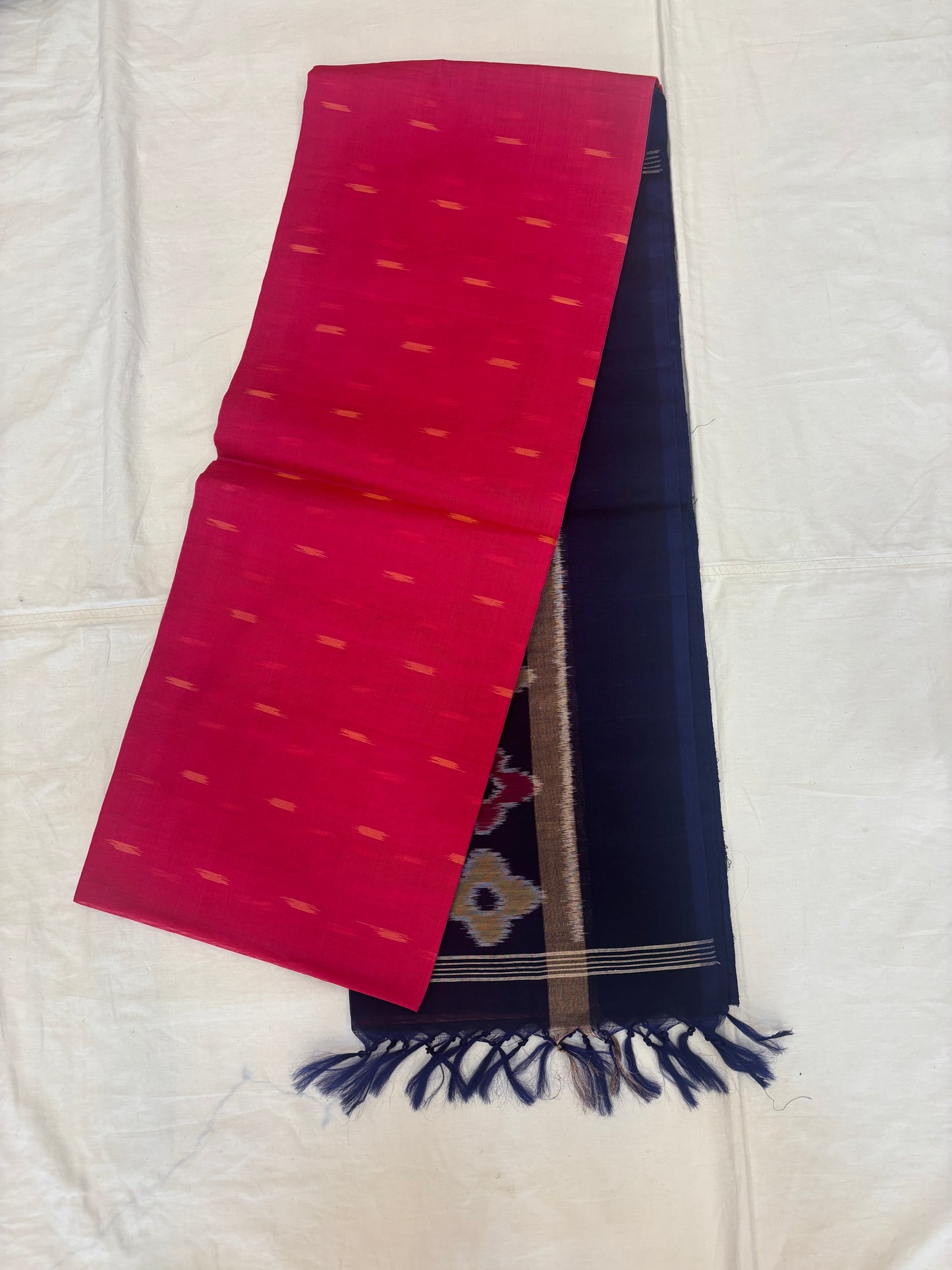 Navika handloom Pochampally silk cotton saree