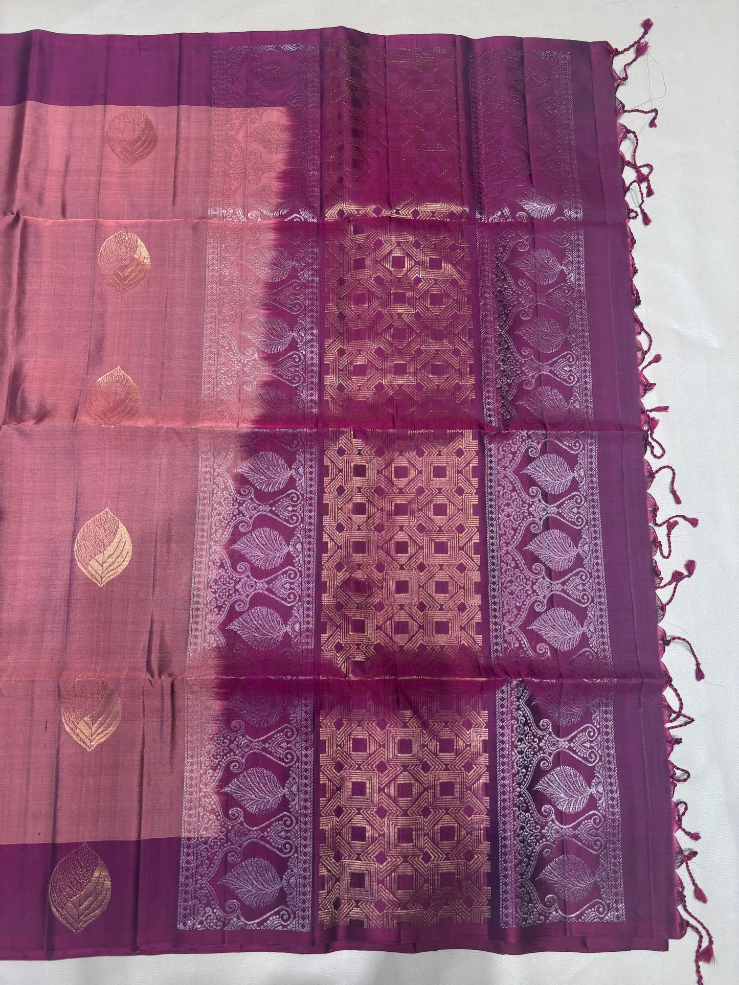 Saranam rosewood pink handloom softsilk saree - Pure silk saree-set14