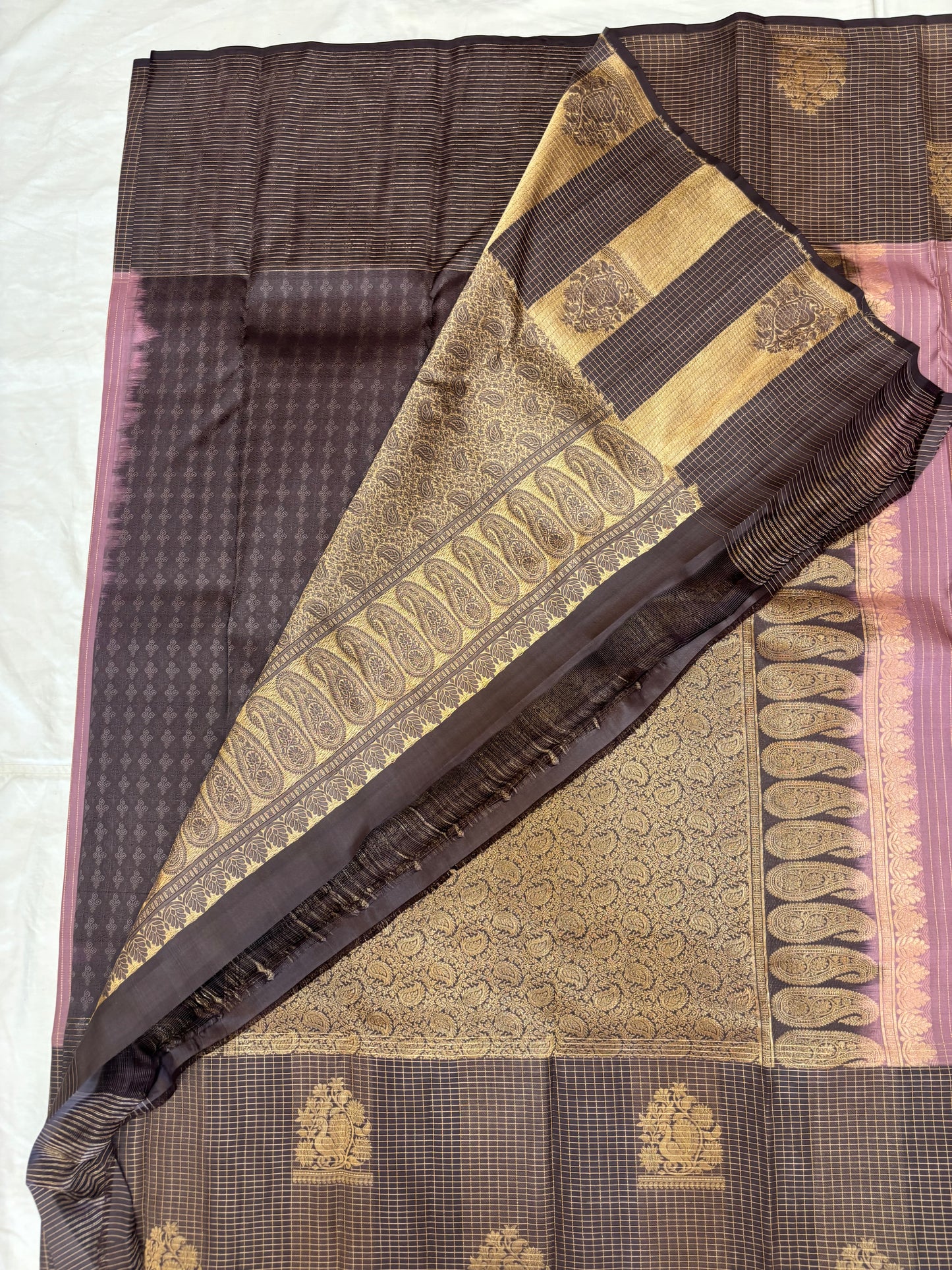 Vedavalli handloom softsilk saree - Pure silk saree-AK1109