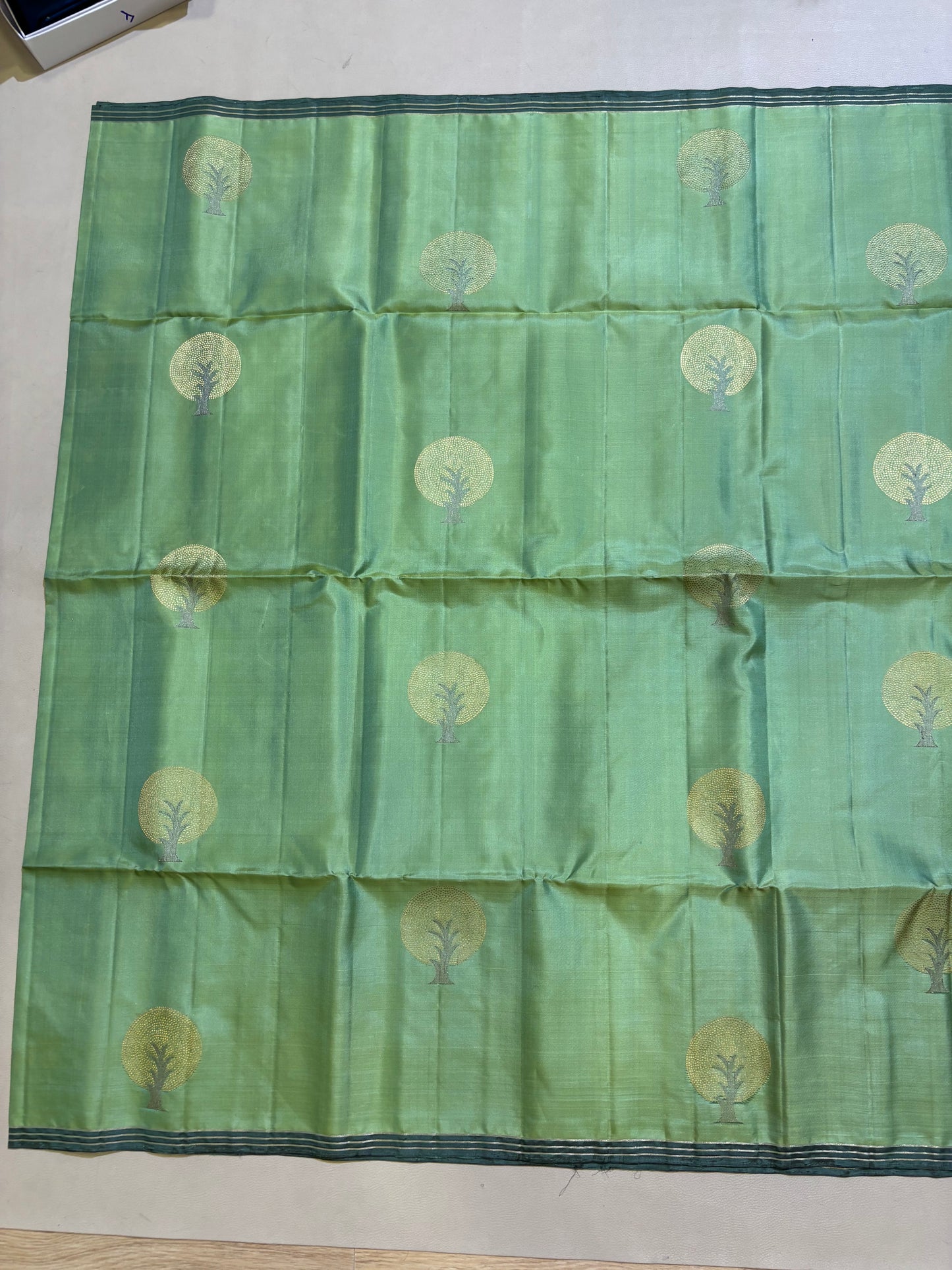 Samaria green handloom softsilk saree - Pure silk saree