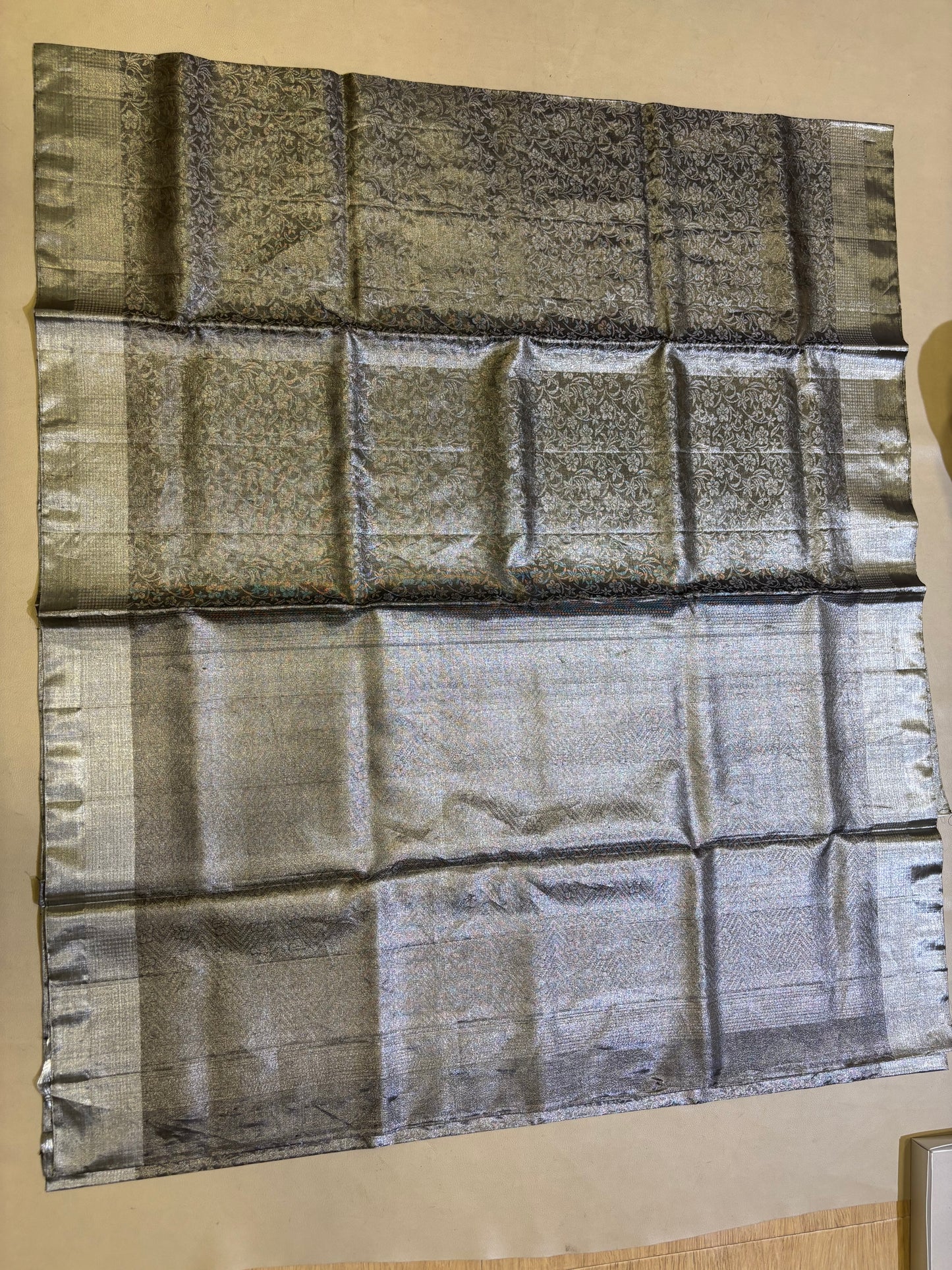 Yashvi grey tissue soft silk saree