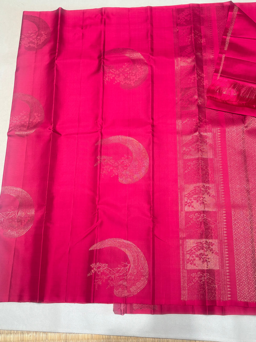 Nirvana self color handloom softsilk saree - Pure silk saree