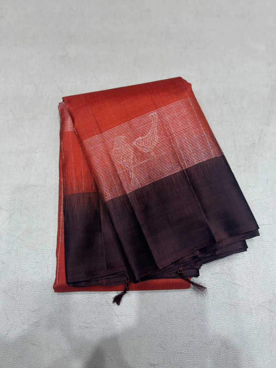 Samprathi handloom softsilk saree - Pure silk saree- BA101