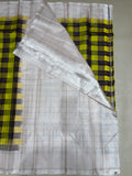 Varnvavi multi color checked handloom softsilk saree- Pure silk saree-AK1118