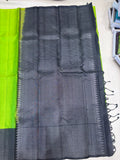 Nethra handloom softsilk saree - Pure silk saree - korvai border- AK1104