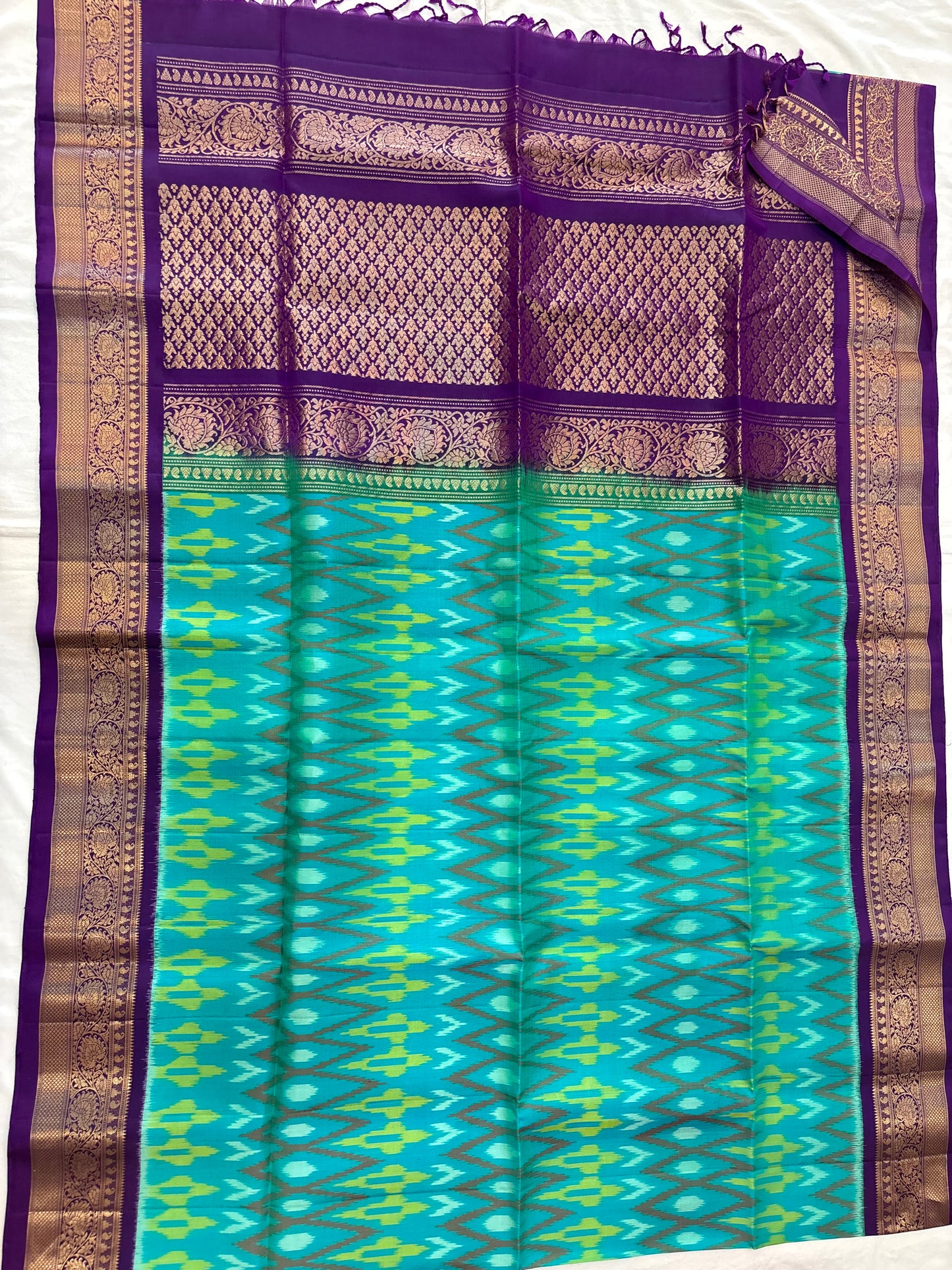Amala handloom Pochampally Softsilk saree - Pure silk saree