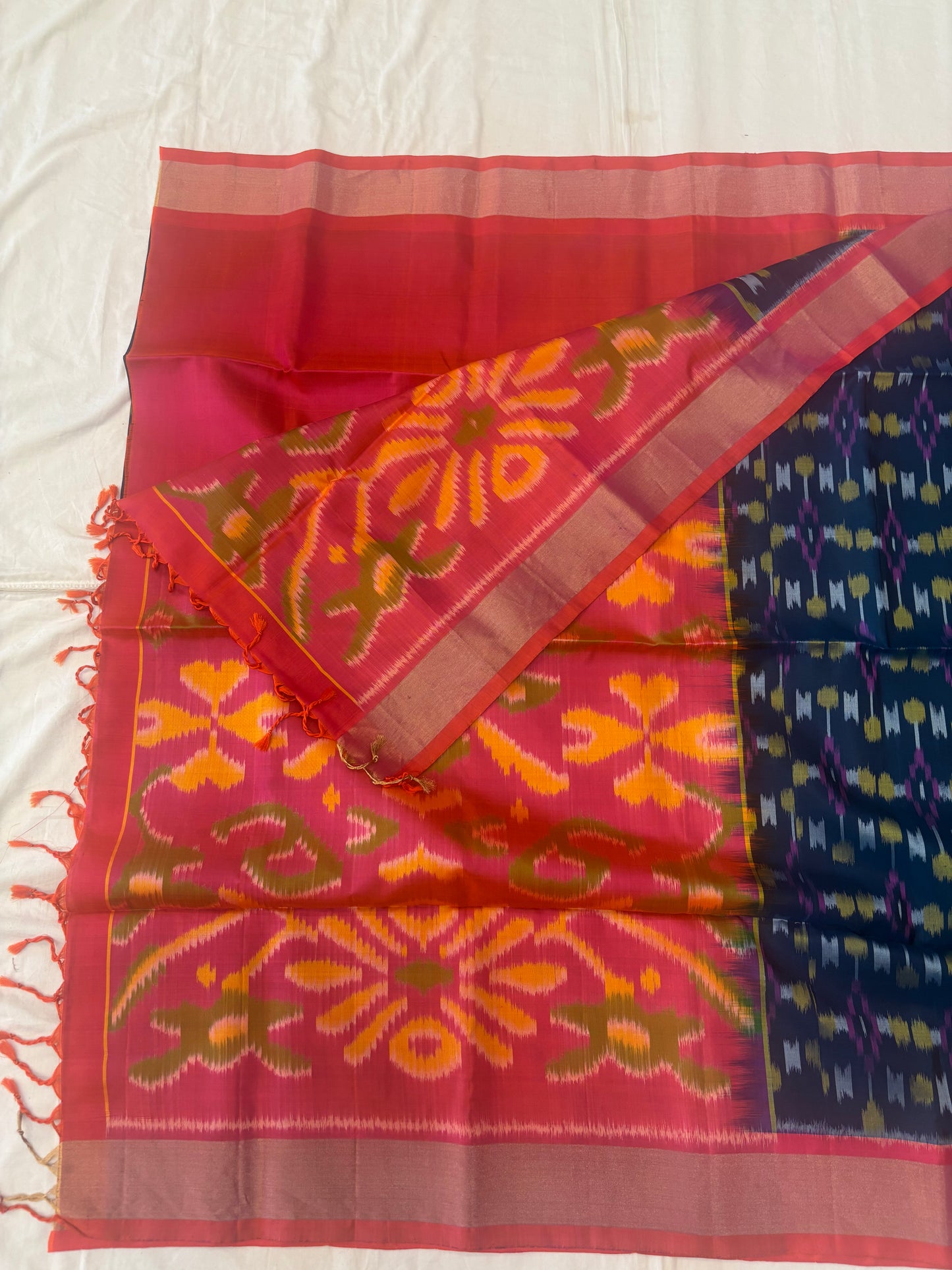 Abinayam handloom Pochampally softsilk saree - Pure silk saree