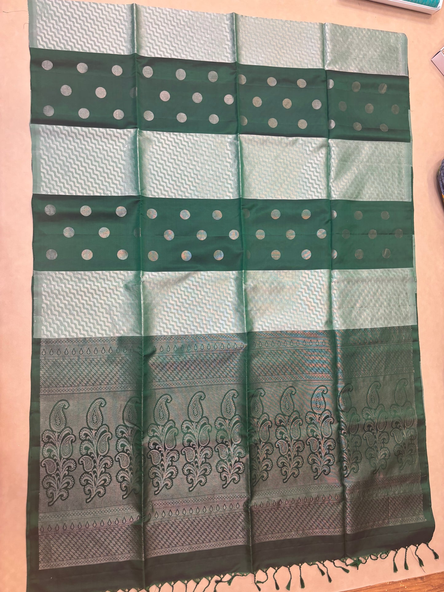 Kanavi green handloom softsilk saree - Pure silk saree-set7