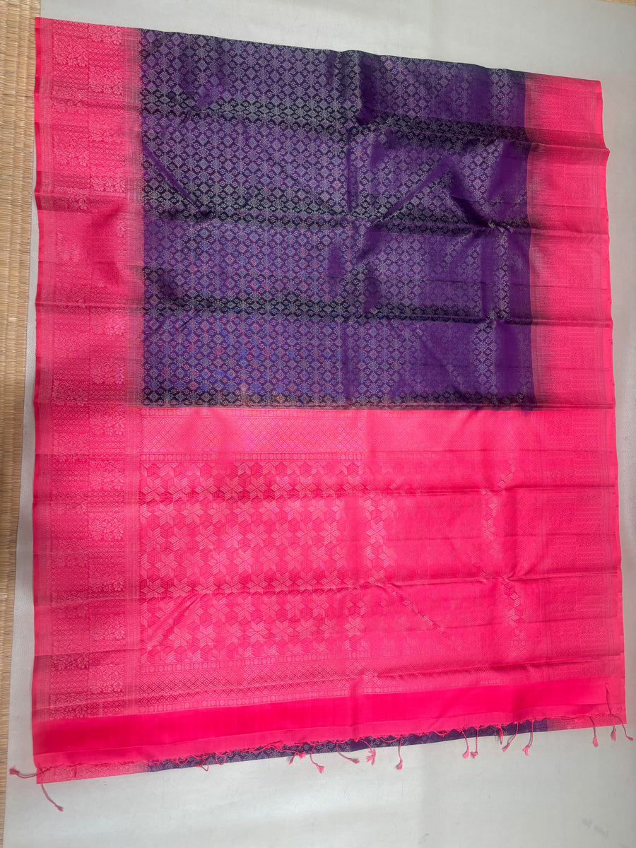 Kumudhini all self handloom softsilk saree - Pure silk saree