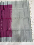 Paari purple color handloom softsilk saree - Pure silk saree