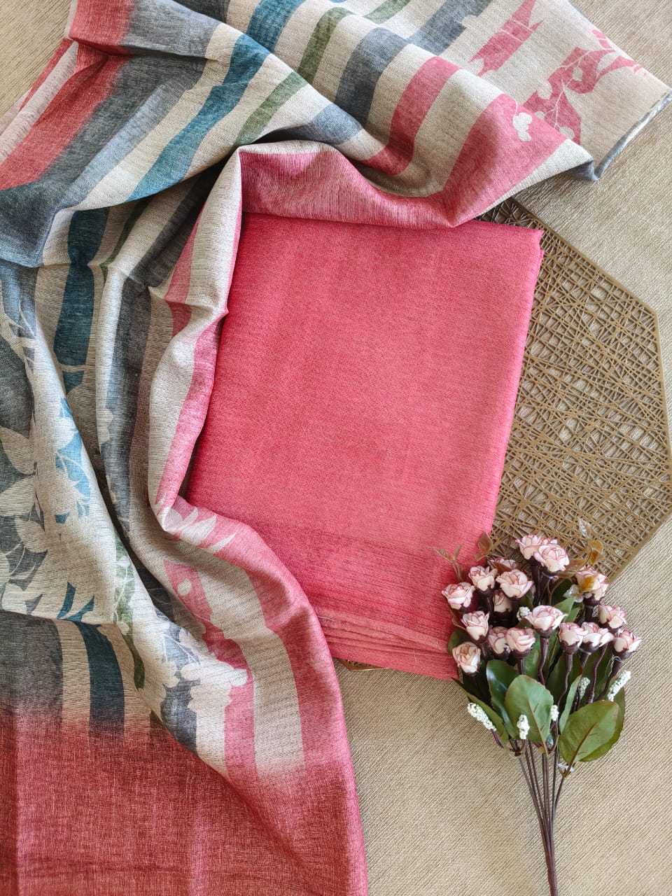 Soft jute cotton salwar material