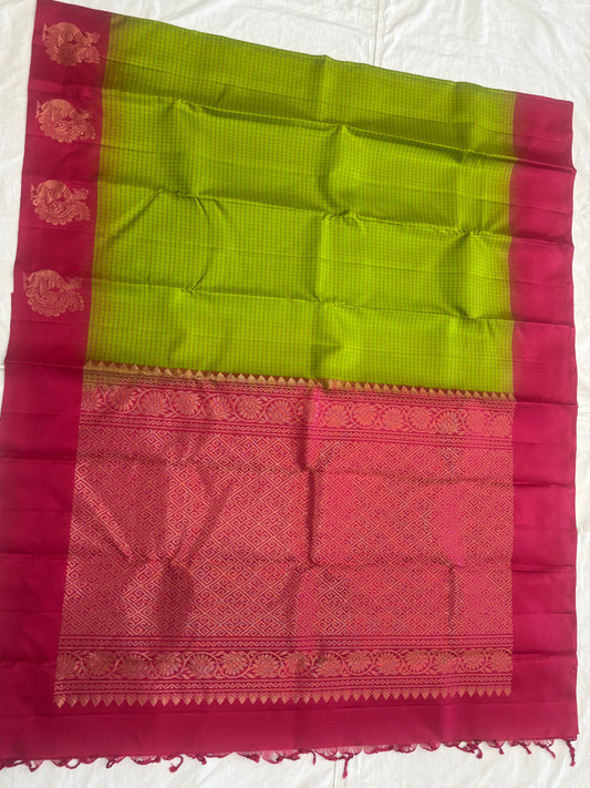 Gowri handloom softsilk saree - Pure silk saree - GA105