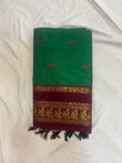 Green & purple Kalyani cotton saree