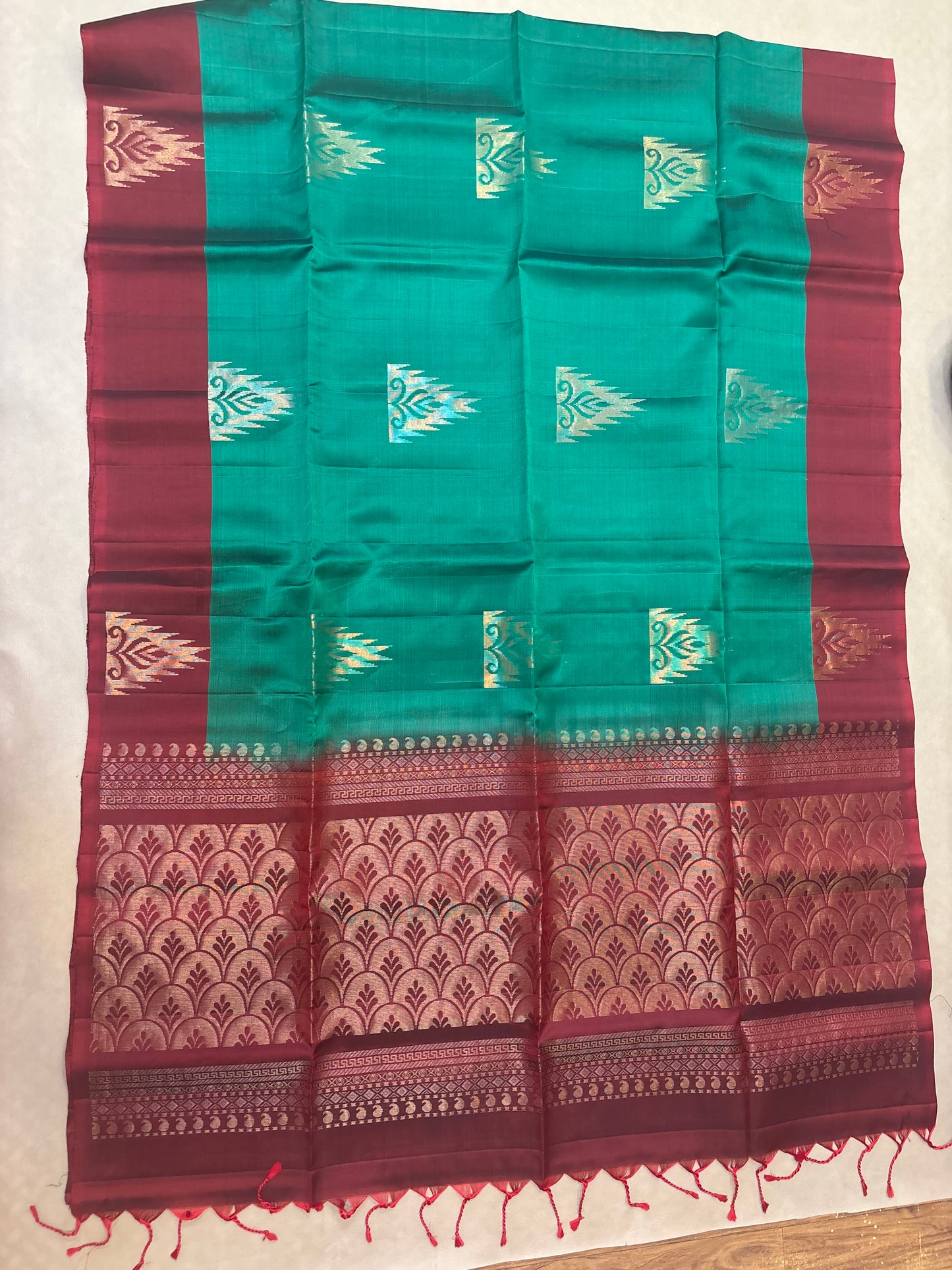 Gopura softsilk saree - Pure silk saree-set7