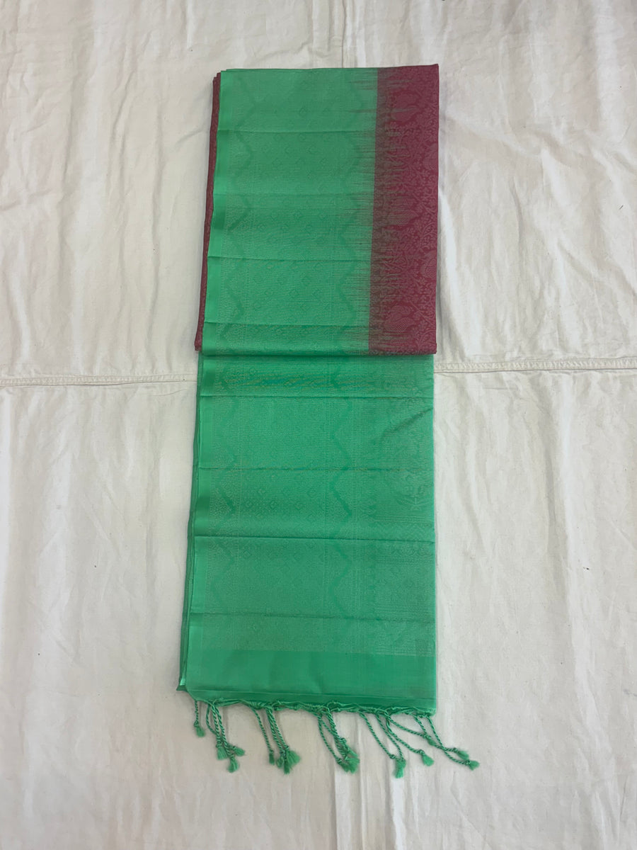 Kuzhali all self softsilk saree - Pure silk saree