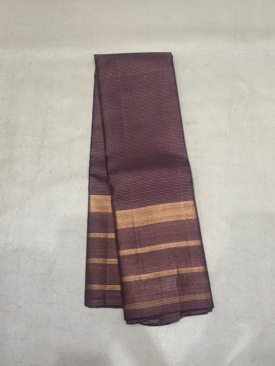 Ranjani wine color handloom softsilk saree - Pure silk saree