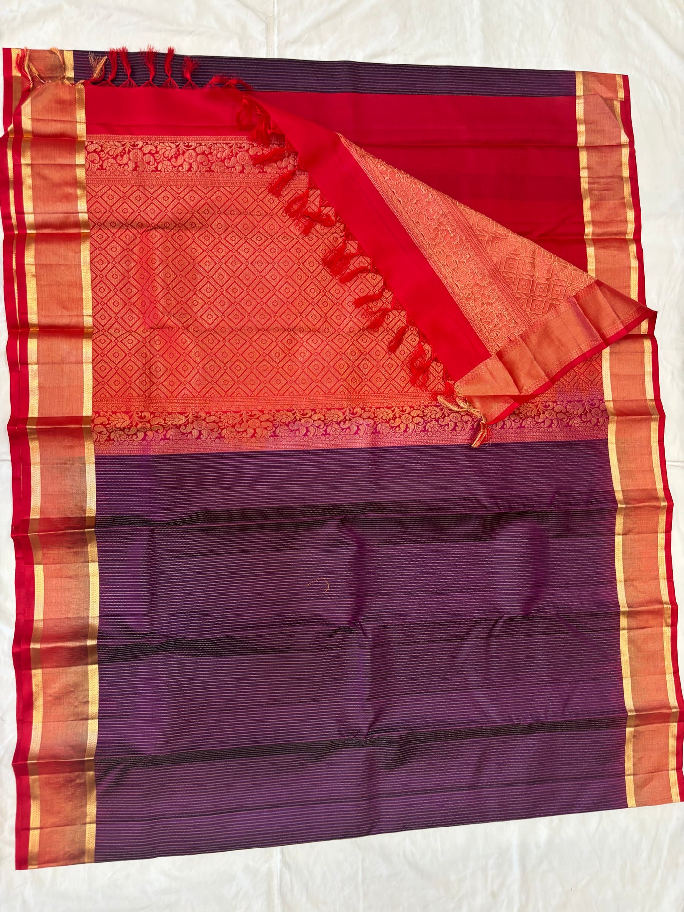 Amrudha handloom softsilk saree - Pure silk saree-AK1109-AV101