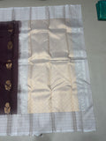 Niraavi coffee brown handloom softsilk saree - Pure silk saree