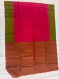 Rukmani pink handloom softsilk saree - Pure silk saree