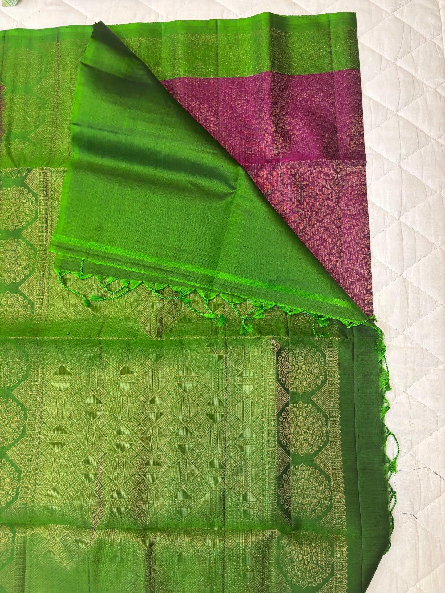Inbanila handloom softsilk saree - Pure silk saree - all self
