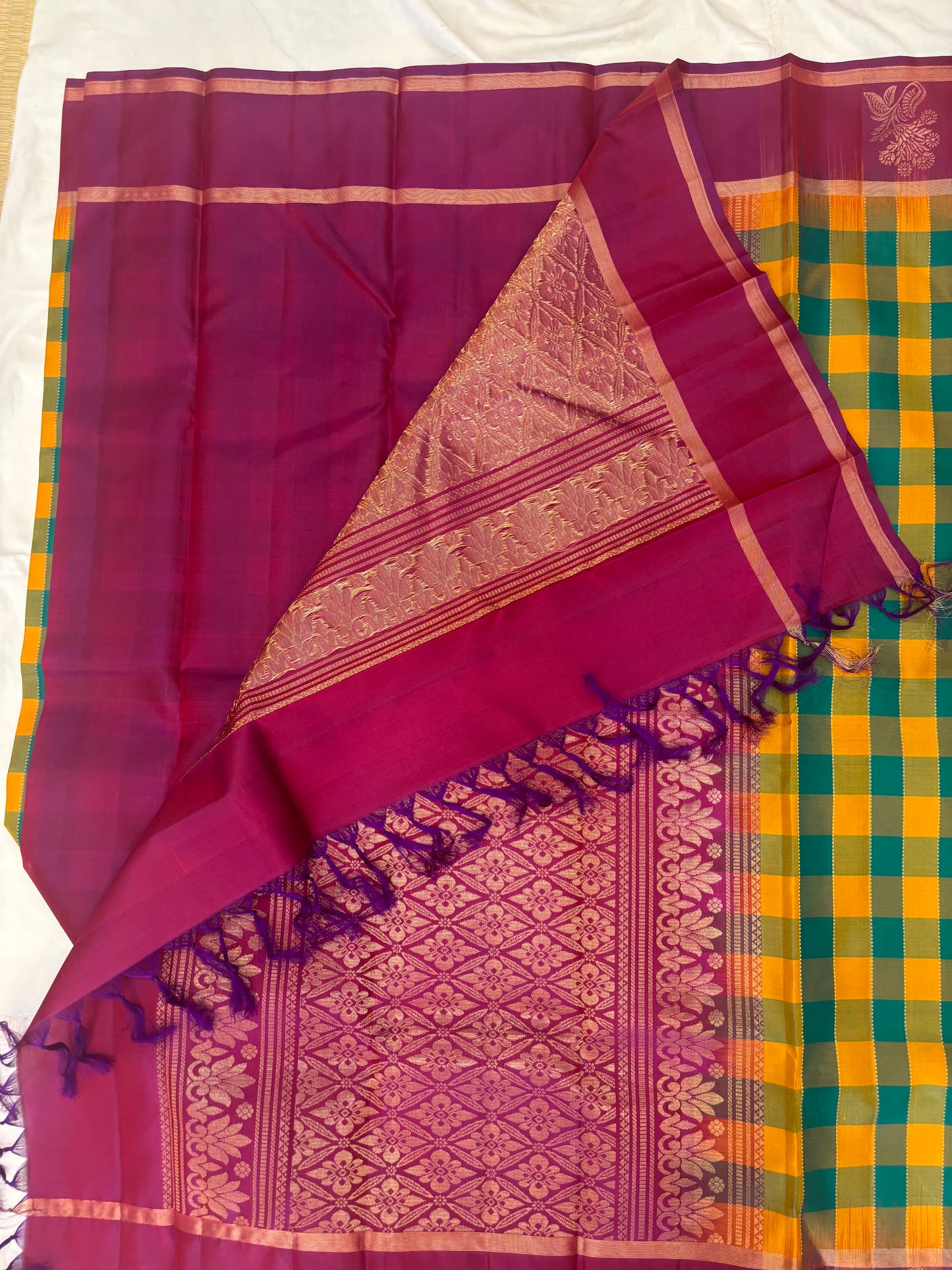 Aradhana handloom softsilk saree - Pure silk saree-AK1114