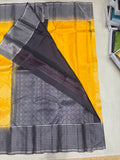 Riyanvi handloom softsilk saree- Pure silk saree- all self contrast - ASC1101