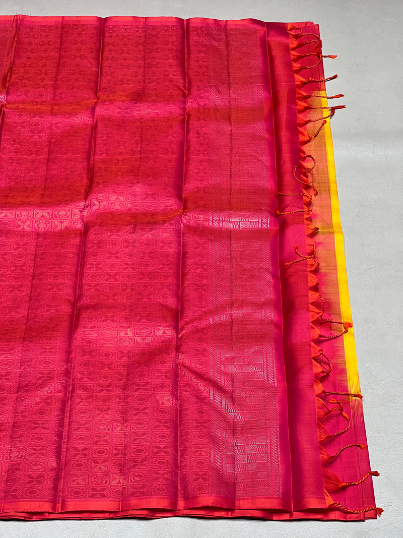 Charulata handloom softsilk saree - Pure silk saree-AV103