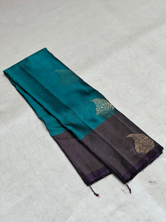 Janaki handloom softsilk saree vaira oosi deisgn - Pure silk saree-AV103