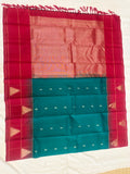 Pranavi green handloom softsilk saree - Pure silk saree