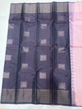 Samyukta Kolam coffee brown softsilk saree