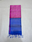 Lithika pink brocade bridal softsilk saree - Pure silk saree