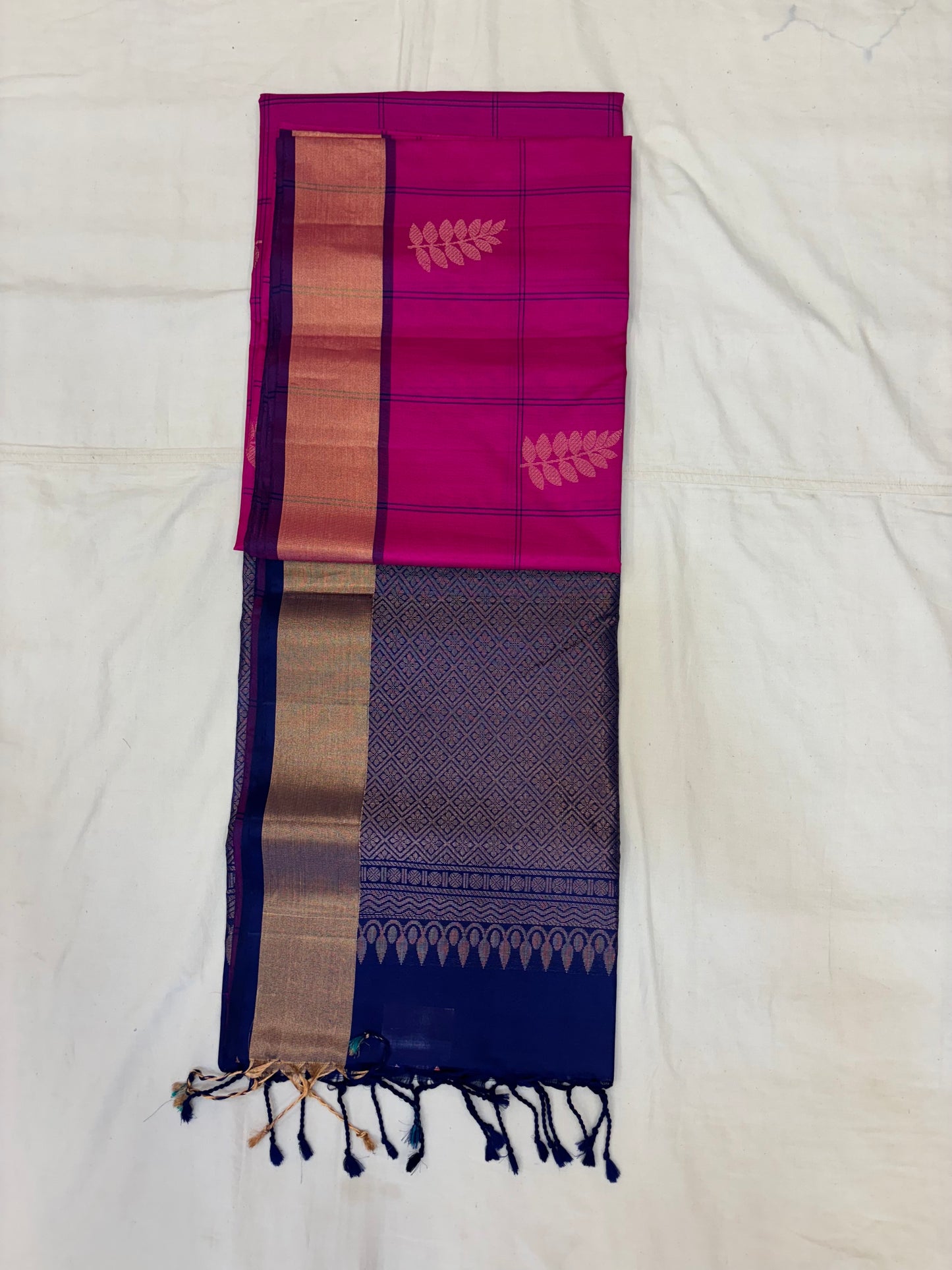 Anuki checked softsilk saree - Pure silk saree-set12