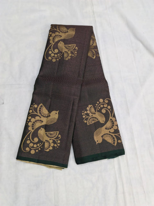 Parappi handloom softsilk saree - Pure silk saree-AK1105