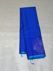 Rishitha dark blue handloom softsilk saree - Pure silk saree-AK1119